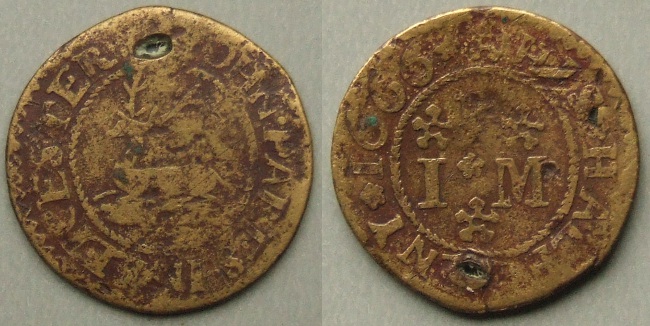 Leicester, John Pares 1666 halfpenny